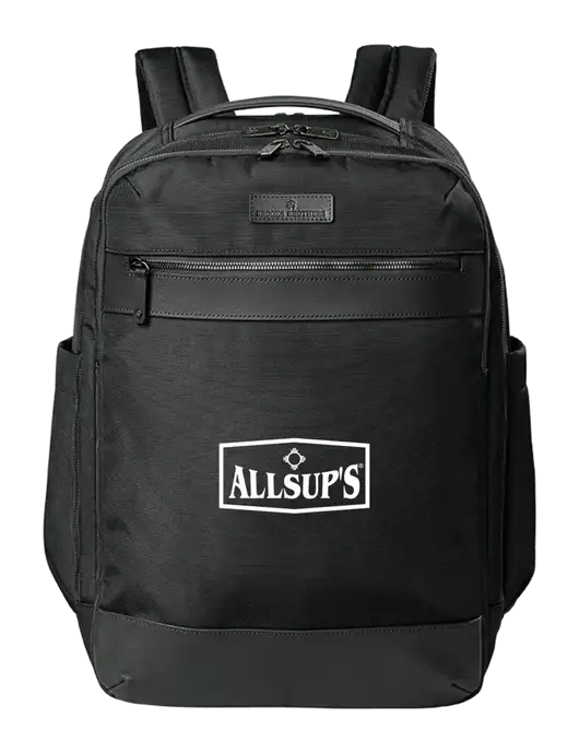 Brooks Brothers Oxford Black Backpack w/ALLSUP'S Logo