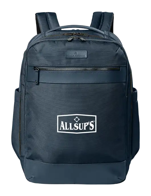Brooks Brothers Oxford Dark Navy Backpack w/ALLSUP'S Logo