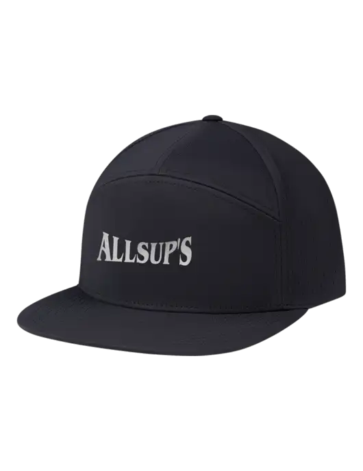 Richardson Black Cannon Cap w/ALLSUP'S Reflective Silver Brick Logo