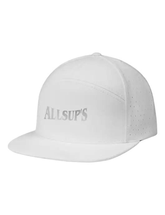 Richardson White Cannon Cap w/ALLSUP'S Reflective Silver Brick Logo