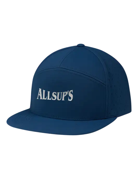 Richardson Light Navy Cannon Cap w/ALLSUP'S Reflective Silver Brick Logo
