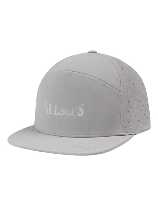 Richardson Light Grey Cannon Cap w/ALLSUP'S Reflective Silver Brick Logo