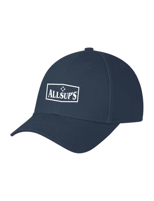 Navy Structured Cap Hook & Loop w/ALLSUP'S Logo