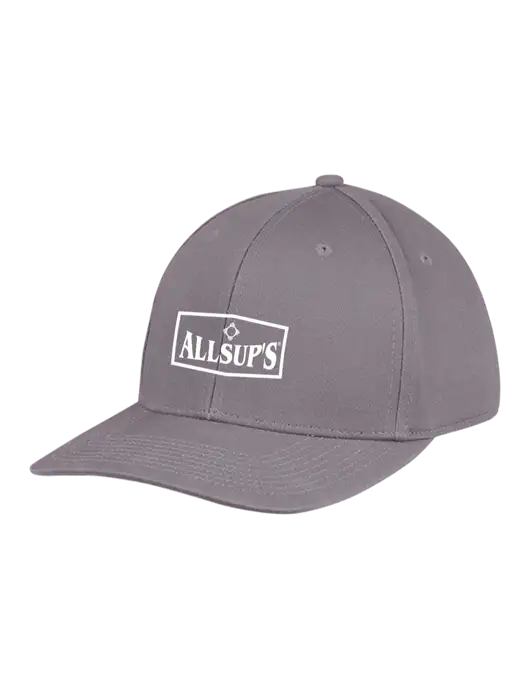 Premium Modern Structured Twill Charcoal Snapback Cap w/ALLSUP'S Logo