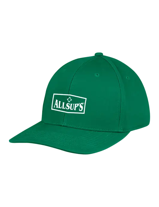 Premium Modern Structured Twill Kelly Green Snapback Cap w/ALLSUP'S Logo