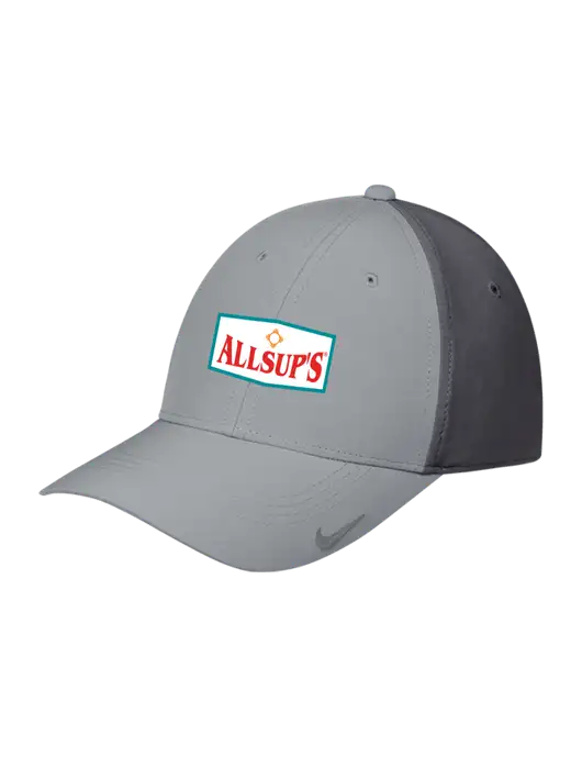 Nike Light Grey/Dark Grey Dri-FIT Legacy Cap w/ALLSUP'S Logo