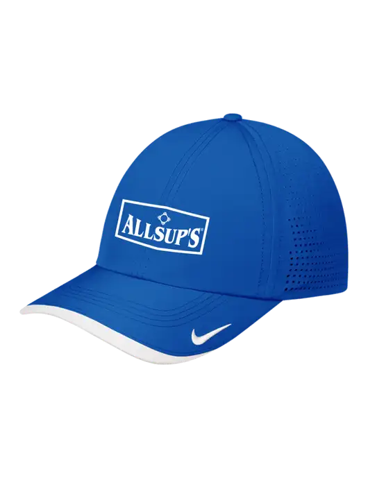 Nike Royal/White Dri-FIT Perforated Performance Cap w/ALLSUP'S Logo